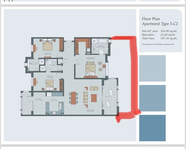 3 BR Stunning Apartment in Al Mouj, Almeria North