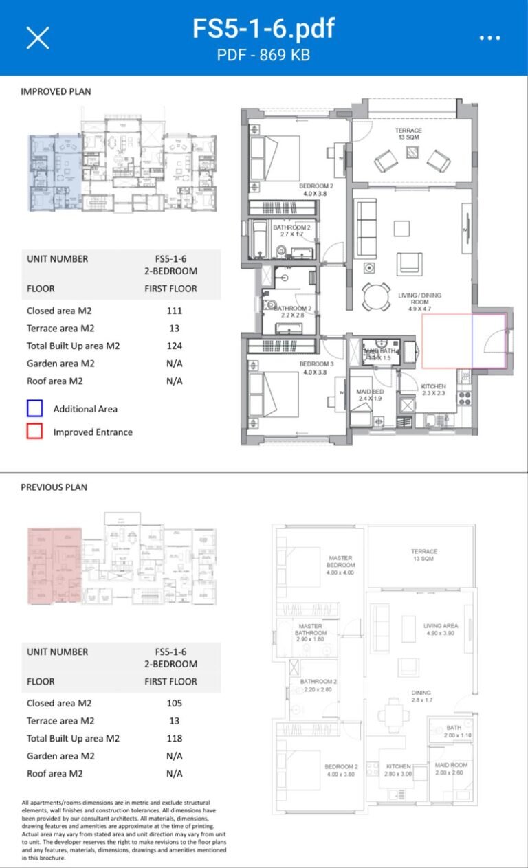 2 BR + Maid’s Room Incredible Apartment in Jebel Sifa