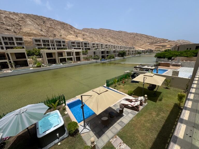 4 BR + Maid’s Room Furnished Luxury Villa with Lake View in Muscat Bay
