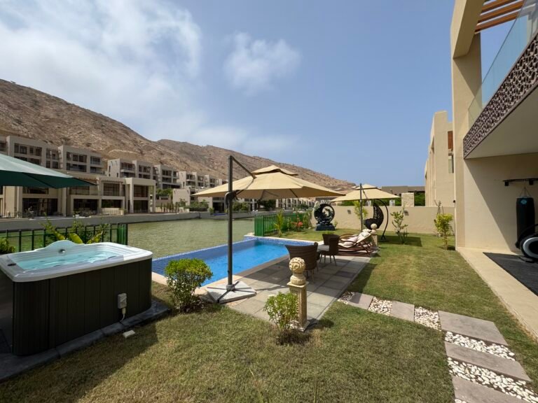 4 BR + Maid’s Room Furnished Luxury Villa with Lake View in Muscat Bay