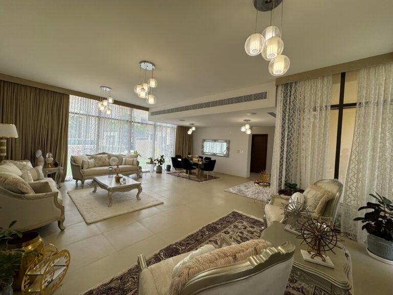 4 BR + Maid’s Room Furnished Luxury Villa with Lake View in Muscat Bay