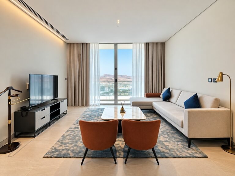 1 BR Premium Freehold Fully Serviced Apartment in Muscat Hills with Shared Amenities